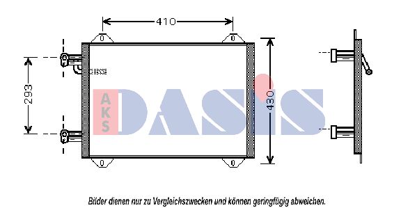 AKS DASIS Конденсатор, кондиционер 482005N